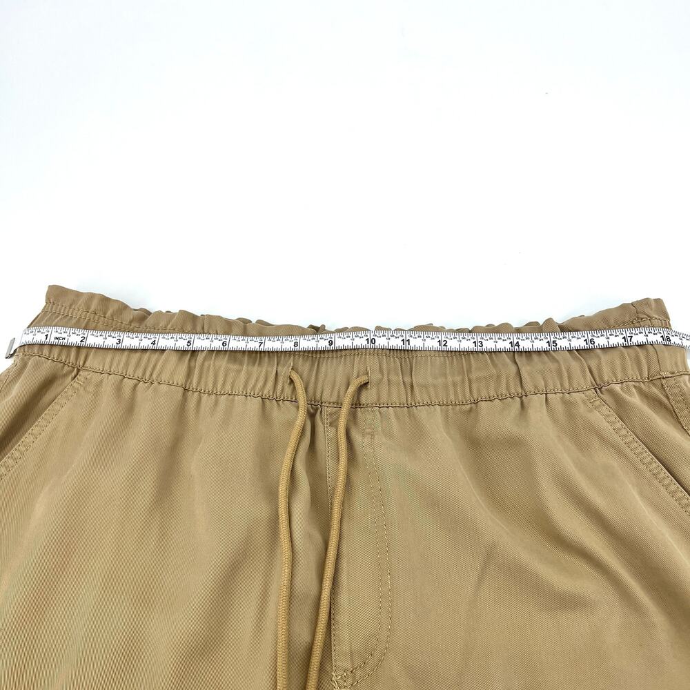 Loft Womens Emory Shorts Lyocell Fabric Tan Drawstring Waist Size XL - Picture 4 of 6